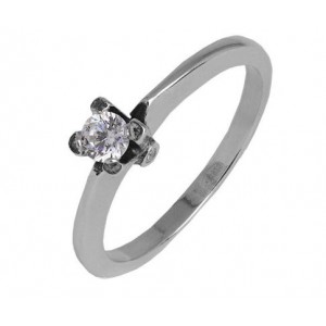 Класичне срібний перстень для заручин